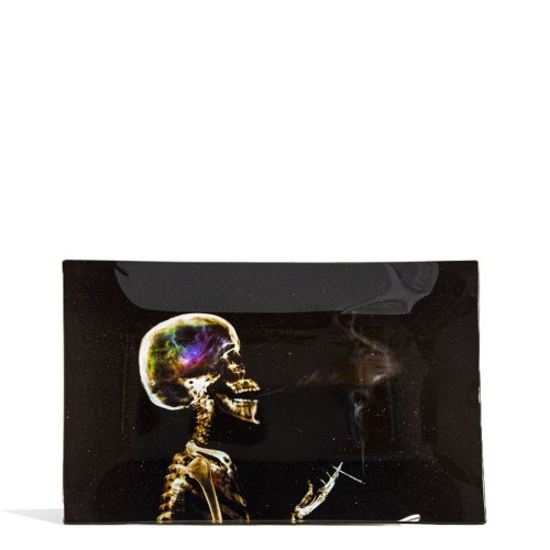 Glass Shatter Resistant Rolling Tray Front View on White Background