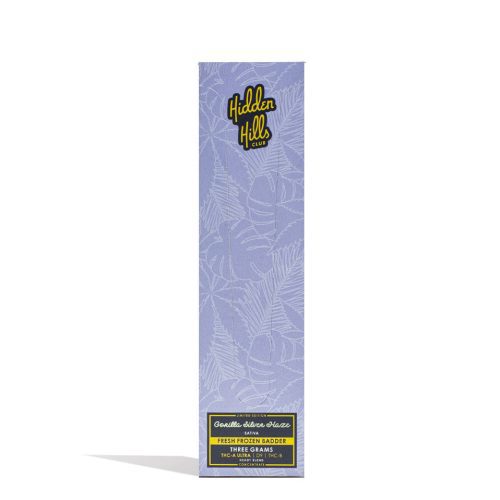 Gorilla Silver Haze Hidden Hills Fresh Frozen 3g Badder 5pk Front View on White Background