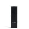 Black front view Huni Badger Portable Electronic Vertical Vaporizer on white studio background