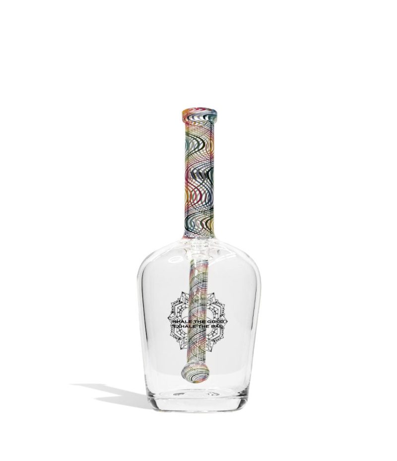 idab medium 10mm worked henny bottle water pipe rainbow back