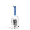 Dark Blue iDab Puffco Peak Transparent Glass Attachment Front View on White Background