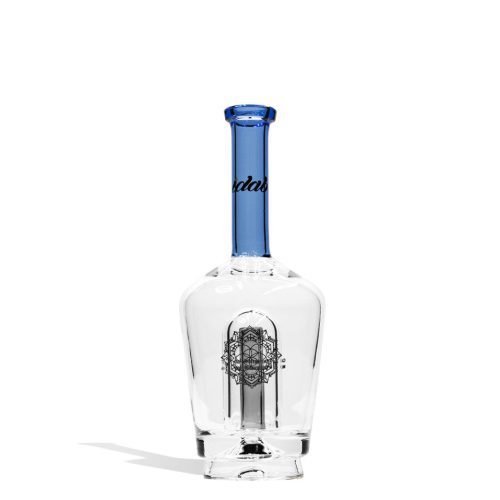 Dark Blue iDab Puffco Peak Transparent Glass Attachment Front View on White Background