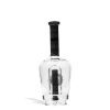 Black White iDab Puffco Peak Worked Glass Attachment Front View on White Background