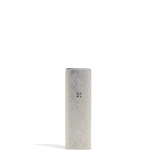 Platinum JGoldcrown x PAX Mini Dry Herb Vaporizer Front View on White Background