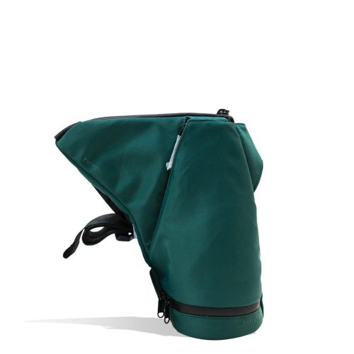 Puffco Peak Pro and Peak Journey Bag Emerald side view on white studio background