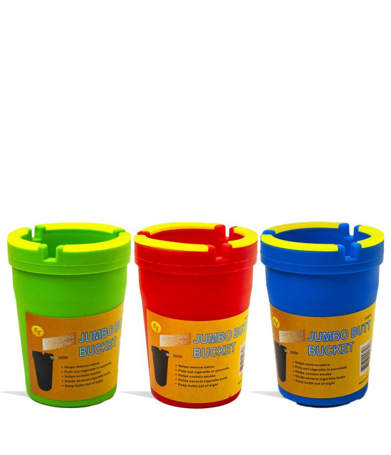 jumbo butt bucket ashtray 12pk ashtrays