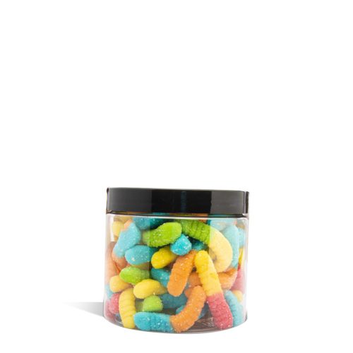 1000mg Sour Worms Just CBD Candy on white background