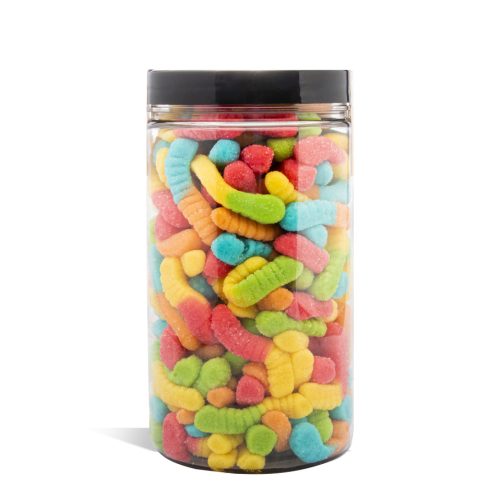 3000mg Sour Worms Just CBD Candy on white background