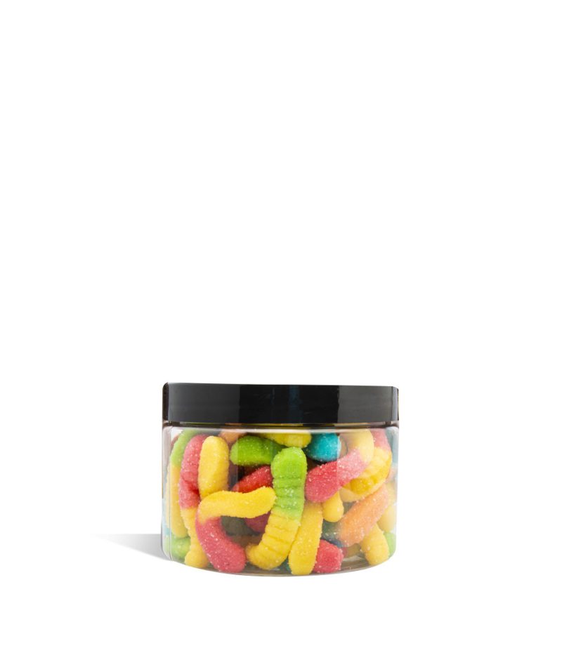 750mg Sour Worms Just CBD Candy on white background