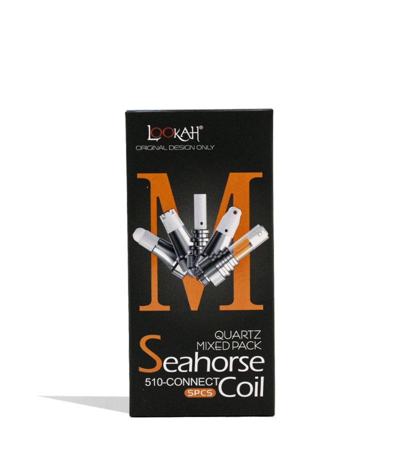 lookah 510 connect mixed seahorse quartz coil 5pk packaging