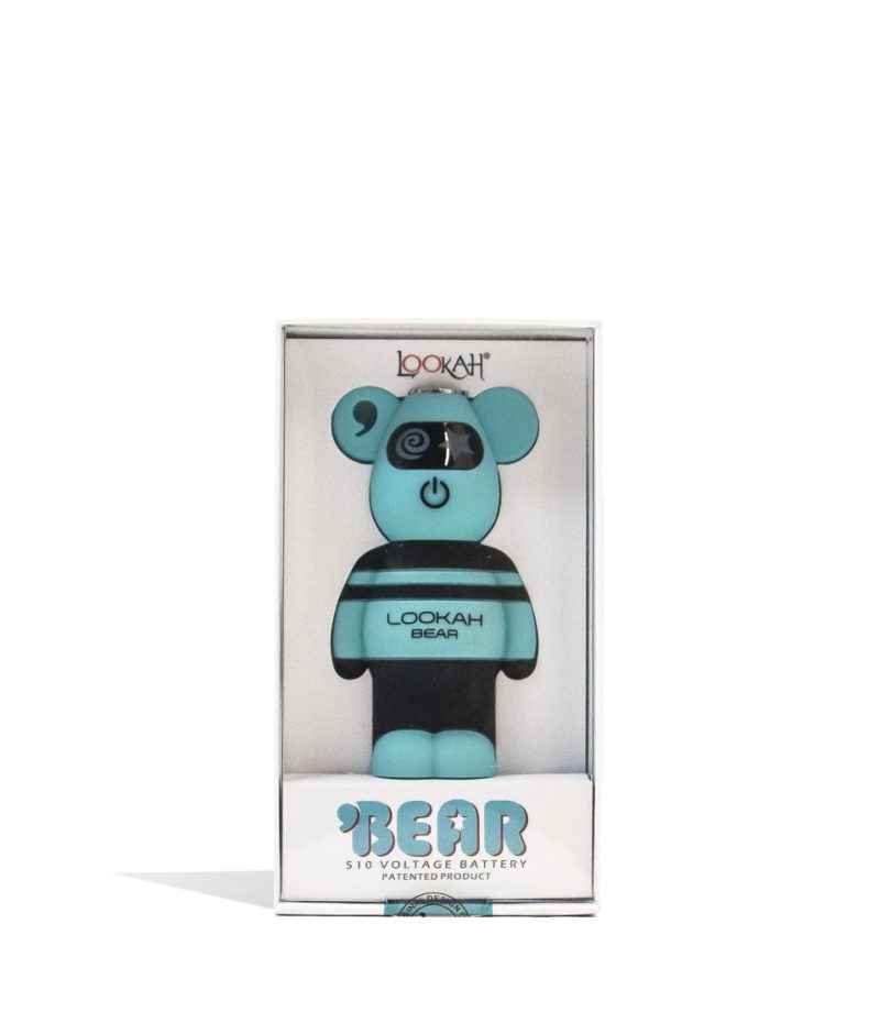 lookah bear cartridge vaporizer cyan packaging