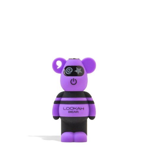 Purple Lookah Bear Cartridge Vaporizer Front View on White Background