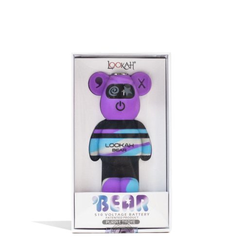 lookah bear limited edition cartridge vaporizer purple tiedye packaging