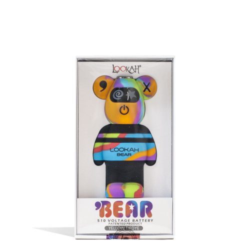 lookah bear limited edition cartridge vaporizer rainbow tiedye packaging