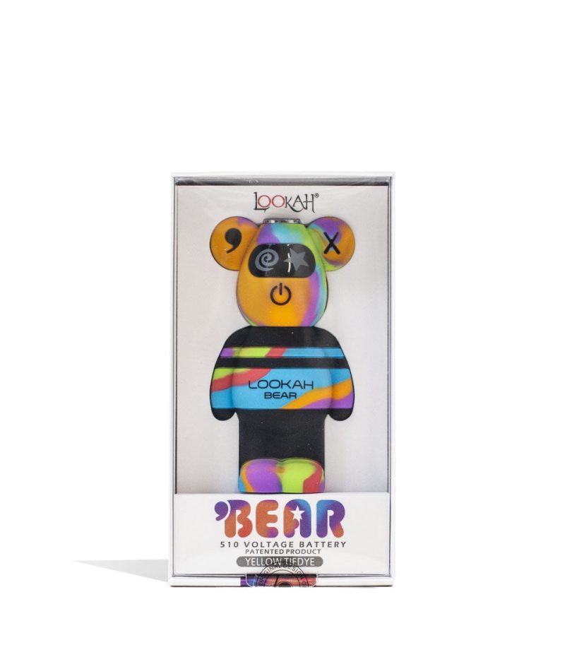 lookah bear limited edition cartridge vaporizer rainbow tiedye packaging