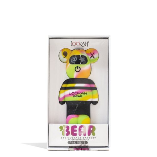 lookah bear limited edition cartridge vaporizer yellow tiedye packaging