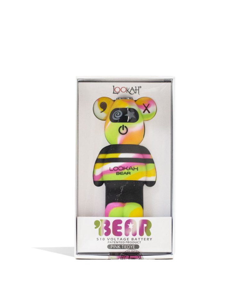 lookah bear limited edition cartridge vaporizer yellow tiedye packaging