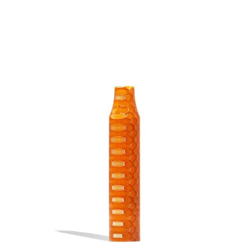 Orange Lookah Beehive Replacement Mouthpiece Tube Front View on White Background