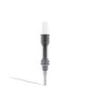 Silver Lookah Dab Straw Kit on white background