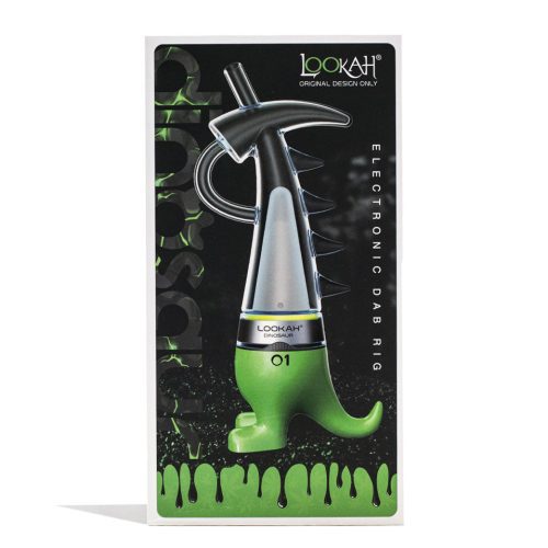 lookah dinosaur electronic dab rig green packaging