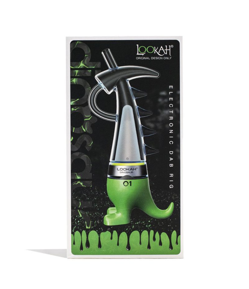 lookah dinosaur electronic dab rig green packaging