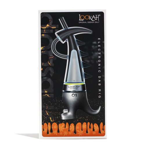 lookah dinosaur electronic dab rig grey packaging