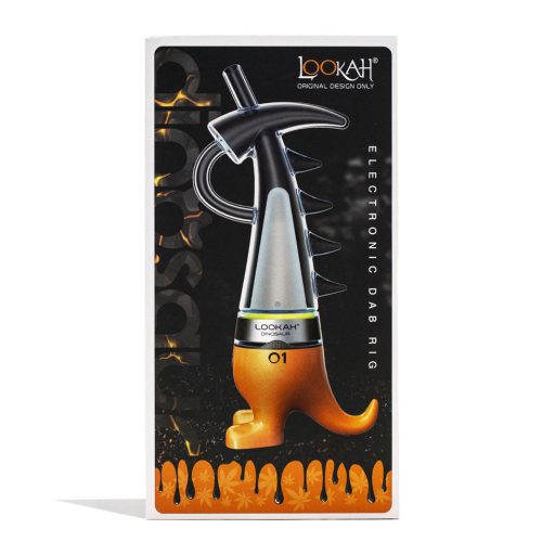 lookah dinosaur electronic dab rig orange packaging