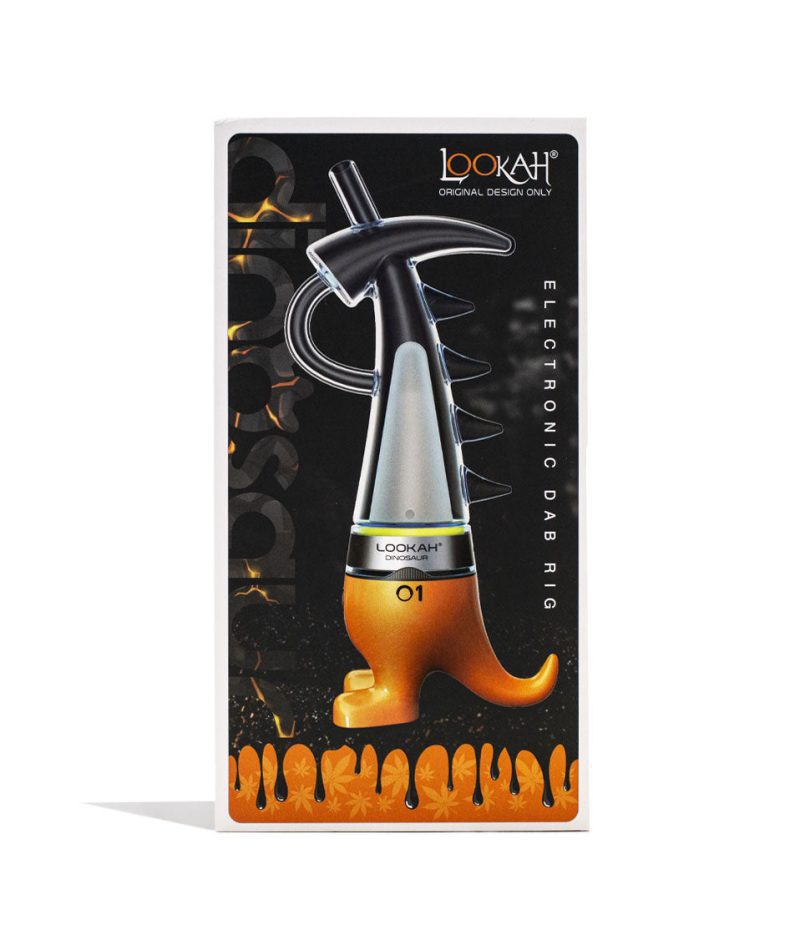 lookah dinosaur electronic dab rig orange packaging