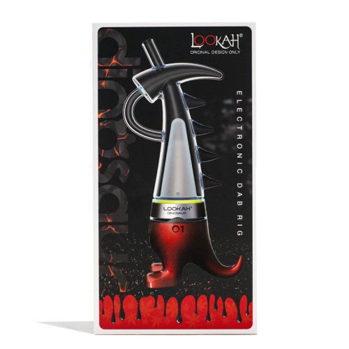 lookah dinosaur electronic dab rig red packaging