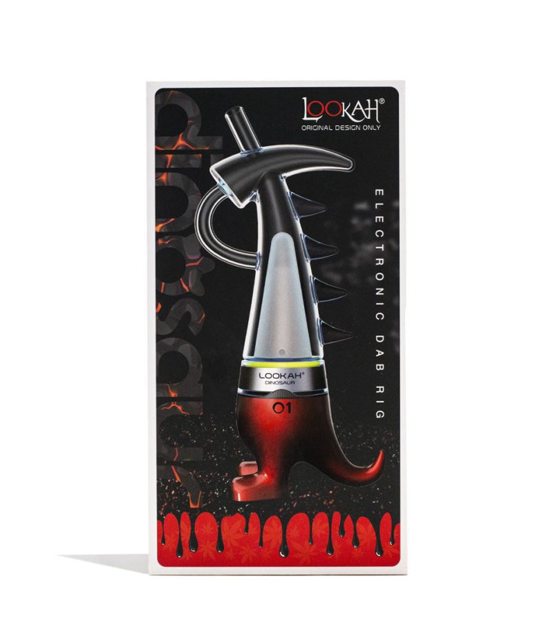 lookah dinosaur electronic dab rig red packaging