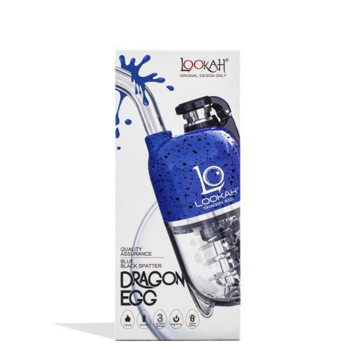 lookah dragon egg spatter edition e rig blue packaging