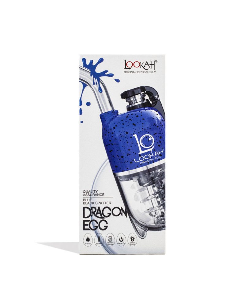 lookah dragon egg spatter edition e rig blue packaging