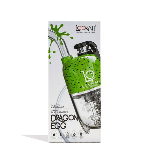 lookah dragon egg spatter edition e rig green packaging