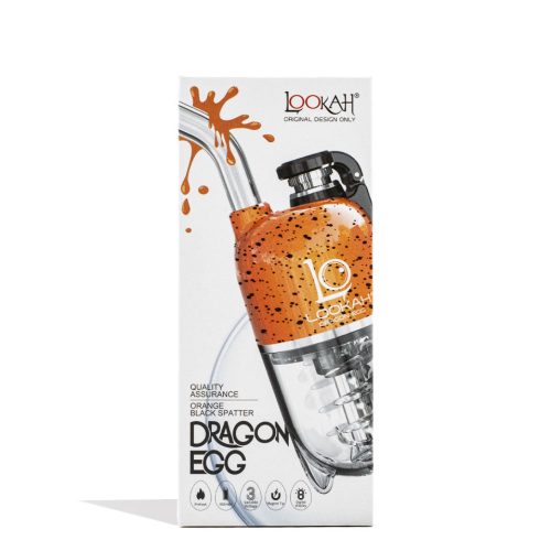 lookah dragon egg spatter edition e rig orange packaging