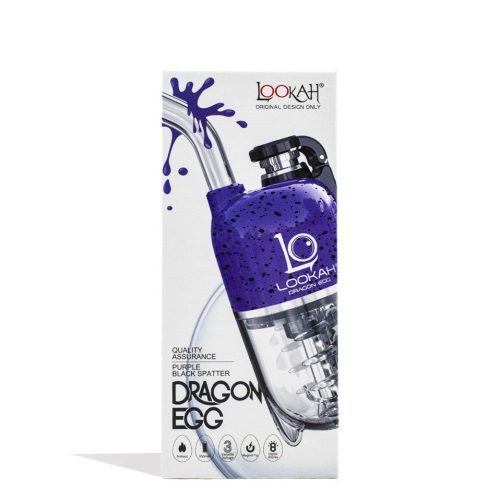 lookah dragon egg spatter edition e rig purple packaging