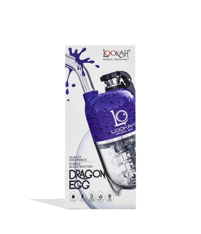 lookah dragon egg spatter edition e rig purple packaging