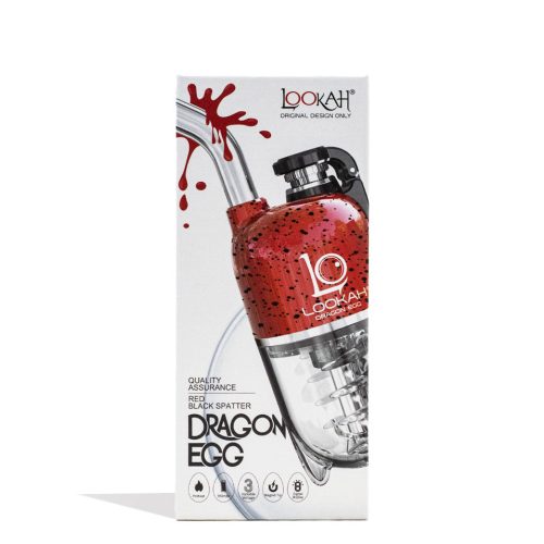 lookah dragon egg spatter edition e rig red packaging