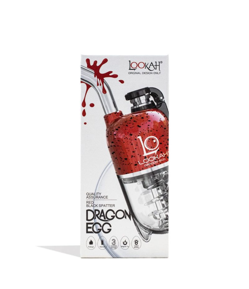 lookah dragon egg spatter edition e rig red packaging