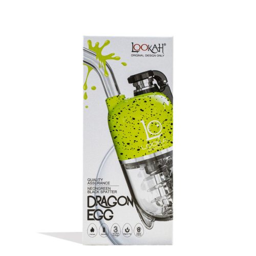 lookah dragon egg spatter edition e rig yellow packaging