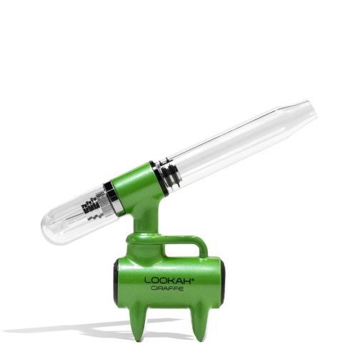 Green Lookah Giraffe Electric Nectar Collector on White Background