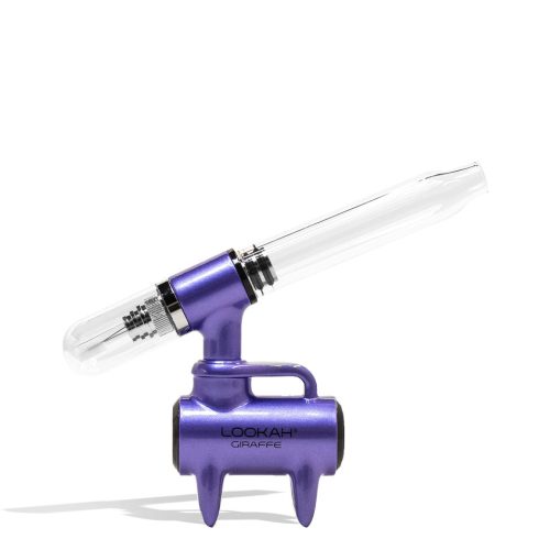 Purple Lookah Giraffe Electric Nectar Collector on White Background