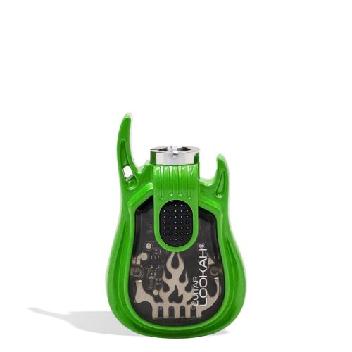 Green Lookah Guitar 510 Voltage Battery Front View on White Background