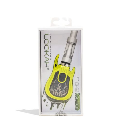 lookah guitar 510 voltage battery neon green packaging