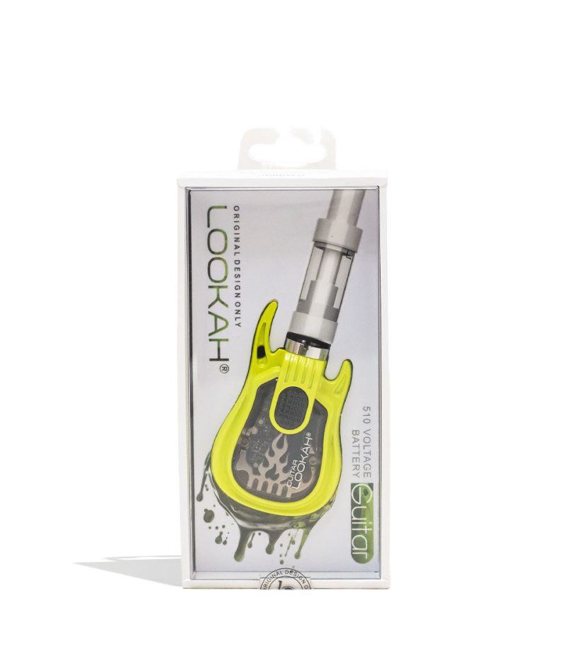 lookah guitar 510 voltage battery neon green packaging