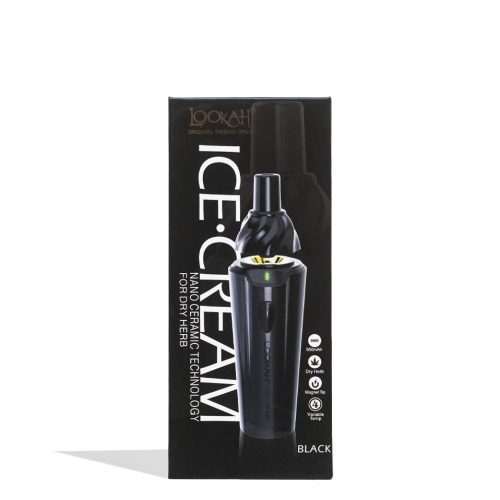 lookah ice cream dry herb vaporizer black packaging