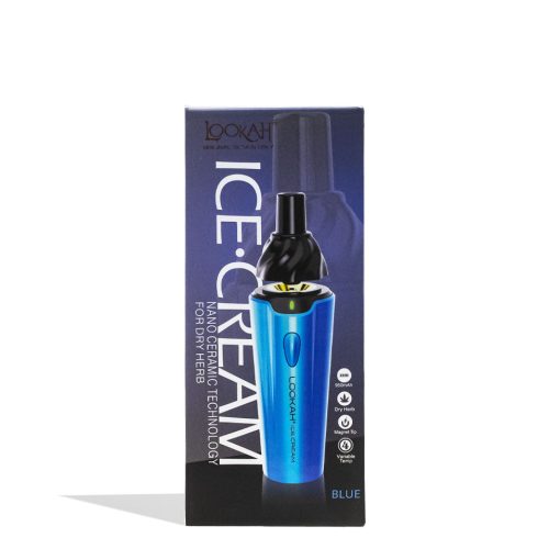 lookah ice cream dry herb vaporizer blue packaging