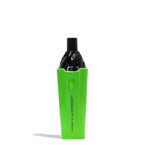 Green Lookah Ice Cream Dry Herb Vaporizer Front View on White Background