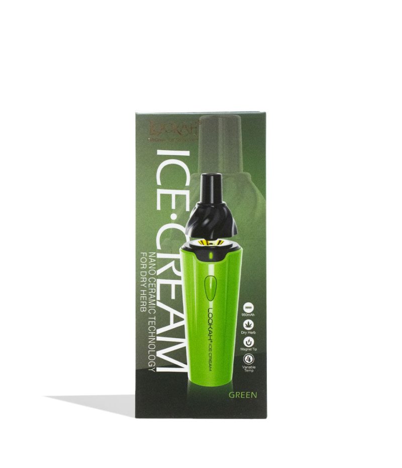 lookah ice cream dry herb vaporizer green packaging