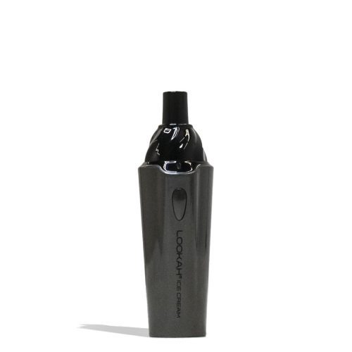 Grey Lookah Ice Cream Dry Herb Vaporizer Front View on White Background