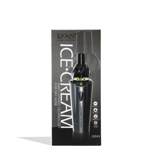 lookah ice cream dry herb vaporizer grey packaging